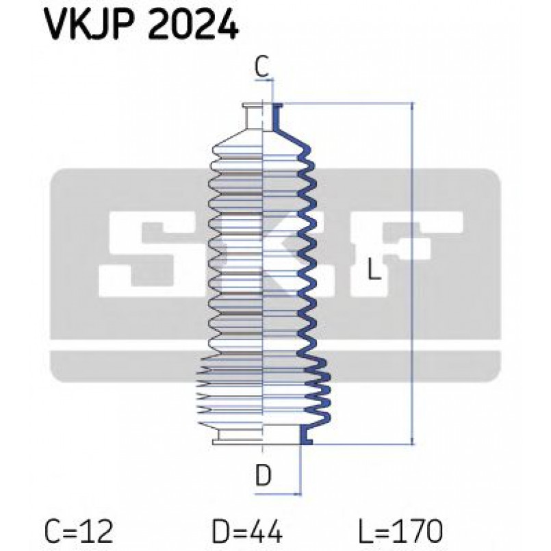 VKJP 2024 SKF - Пильовик привідного валу